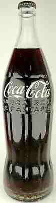 Brazil 1963 760 ml Coca-Cola embossed/ACL bottle w/original cap