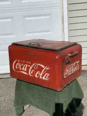 VINTAGE COCA COLA WESTINGHOUSE JUNIOR ICE CHEST COOLER COKE 1938  STARR X 1925