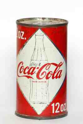 1960's Coca Cola diamond can from the USA (Norfolk, VA)