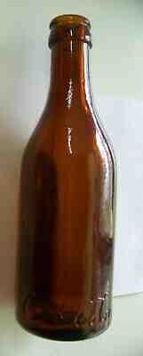 Johnson City Tennessee TN embossed Amber Script Straight Side Coca Cola bottle