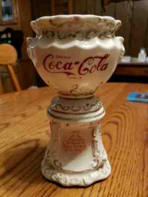 COCA COLA syrup urn Pencil holder 75th anniversary NEW YORK 