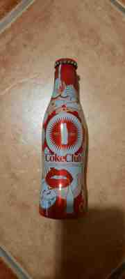 Very rare Coca-Cola Coke Club Hungary alu bottle full 2008 near perfect