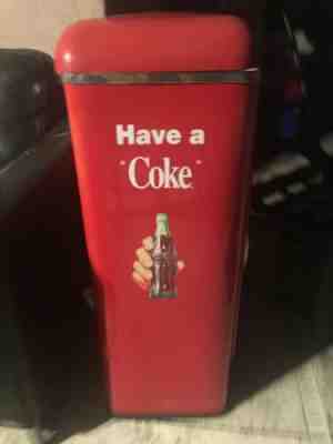 Set of Two Unique Coca-Cola Tins - Vintage Coke Machine & Modern Coke machine