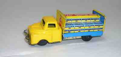 VINTAGE 1950'S FRICTION COCA-COLA HAJI DELIVERY TRUCK