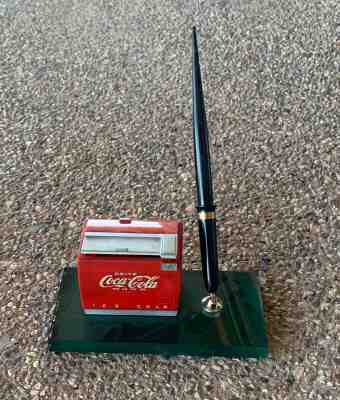 1950’s Coca-Cola pen set with musical cooler