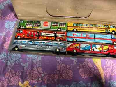 Coca Cola ASC 6 assorted Friction trucks and buses
