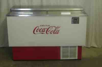Vintage Coca Cola Rectangle 50" Long Double Slide Top Beverage Soda Cooler #2360