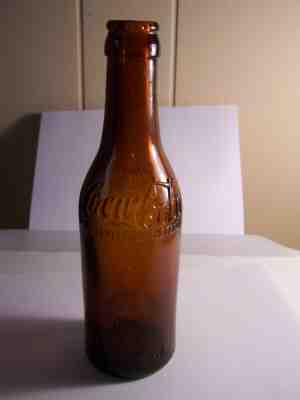 RARE..Coca Cola Amber Dalton Ga. Straight Side Bottle