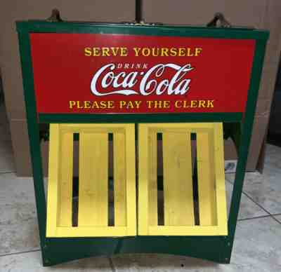 COCA COLA MINIATURE STORE DISPLAY REPLICA GLASCOCK SALESMAN SAMPLE COOLER