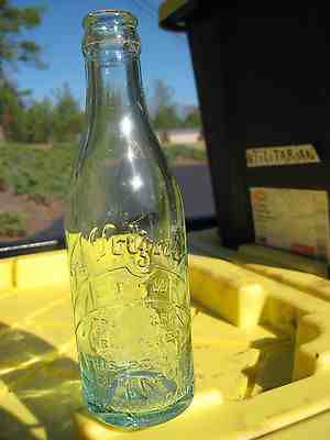 Light Aqua WRIGHT'S C.E.W. Base Script Coca Cola Coke Bottle Greenwood Ms