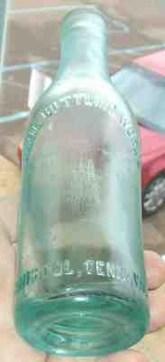 RARE STRAIGHT SIDE COCA COLA~DIXIE BOTTLING WORKS BOTTLE  "  BRISTOL,TENN & VA "