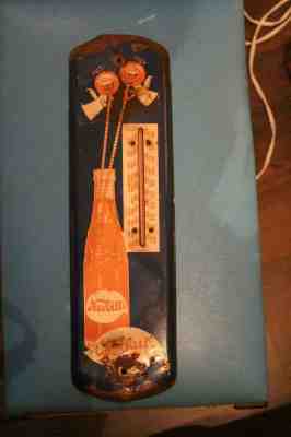 Nesbitt's orange soda sign working thermometer 1967