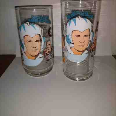 2 Buck Rogers Coca Cola Burger King Prototype Glasses