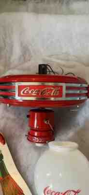 Vintage Coca Cola Ceiling Fan & Light Good Condition Never Hung