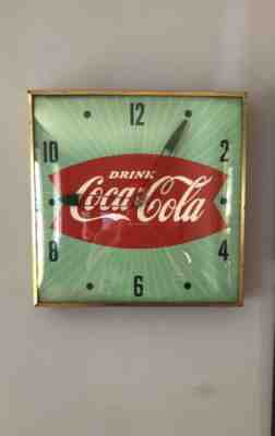 1950s Vintage CocaCola Advertising Pam Clock