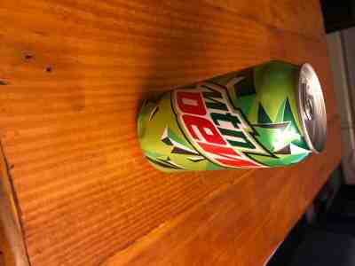sealed empty mtn dew can factory error