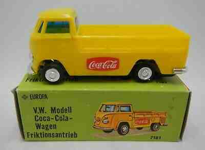 Volkswagen VW split window van T1 COCA COLA friction toy Hong Kong box vintage