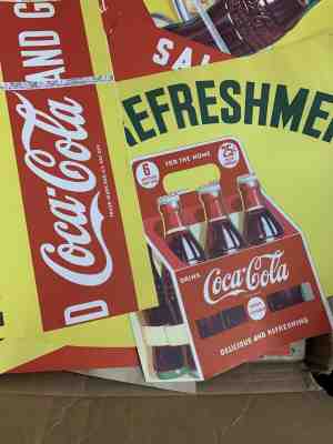 NOS 1941 Home Refreshment Food Campaign Coca Cola 16 pc Banner Sign Festoon