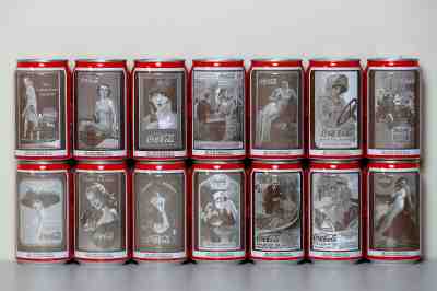 1994 Coca Cola 14 cans set from South Africa, Coca-Cola Memorabilia