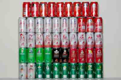 1987 Coca Cola 48+1 cans LOT (incomplete set) from the USA, Walt Disney World