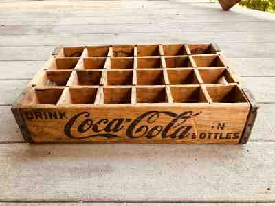 Vintage Rare 1963 Coca Cola San Bernidino Wood Case Bottle Crate VG 24 bottle