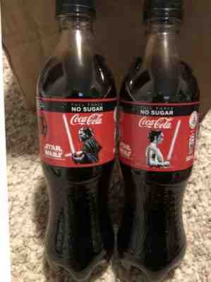 Coke Star Wars Kylo Ren + Rey Light-up Bottles Limited Edition Coca Cola US ship