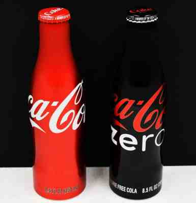*RARE! U.S.A. Crown Cap version 2007 aluminum Coca Cola 2 Bottle Set NO BAR CODE