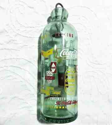 1961 Engineering Dept Coca Cola Convention  75th Anniversary Bottle Miami Beach
