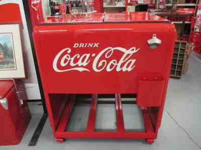 1930's COCA-COLA Standard Ice Cooler - Refurbished and Repainted 2010s