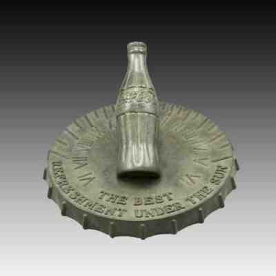 Extremely Rare A 1940's ? Large Coca-Cola bronze advertising sundial