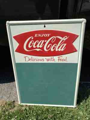 Coca Cola Menu Metal Chalkboard Sign