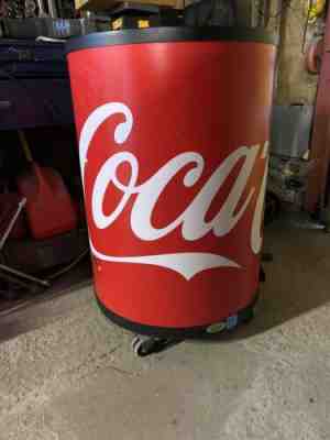 Coca-Cola 1.77 Cu. Ft Red Rolling Party Cooler