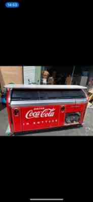 Vintage Coke Cooler With Bar Top, Coca Cola Ice Box