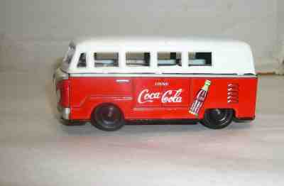 VINTAGE 1950'S JAPAN TIN COCA-COLA SODA FRICTION VW VOLKSWAGEN VAN