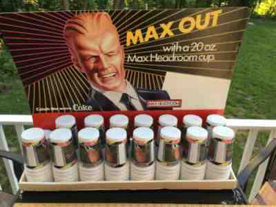Rare 1980’s Coke Coca Cola Max Headroom Fountain Display With 76 Original Cups