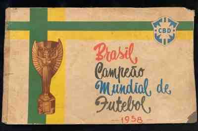 PELE CBD BRAZIL 1958 ALBUM TEAM PHOTOS WORLD CUP CHAMPIONS BRAZIL VERY RARE
