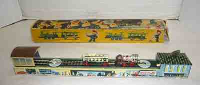 VINTAGE 1956 W.GERMANY COCA-COLA ARNOLD TIN TRAIN WINDUP TOY W/BOX WORKS NMINT