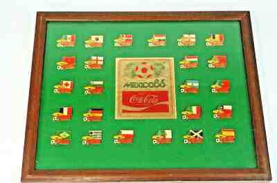 1986 Mexico FIFA World Cup Pins World Flags VERY RARE Coca Cola World Flags Pins