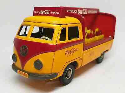 RARE Original TCO TIPP & CO LITHO TIN TOY VOLKSWAGEN COCA-COLA GERMANY w/ Box