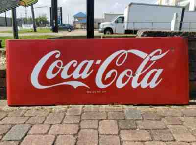 Vintage 1950's Coca-Cola Enameled Metal Sled Sign