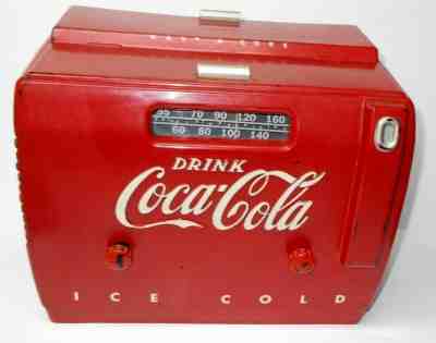 Vintage Original Point of Purchase 1949 RCA Coca-Cola Cooler Radio 