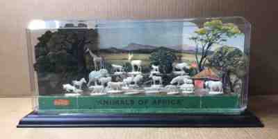 Rare Coca-Cola Complete Set 21 Animals of Africa w/ Cardboard Diorama 1961