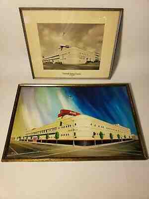 1939 COCA COLA BUILDING PHOTO LOS ANGELES COKE ART DECO + ORIG. PAINTING ! RARE 