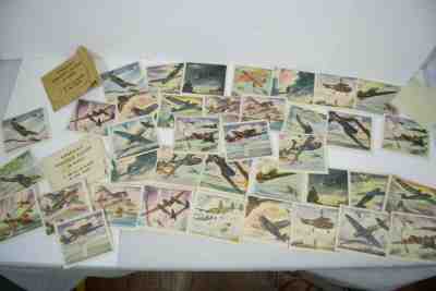 40 card VINTAGE 1940's Coca-Cola America's Fighting Planes in Action set => WW2