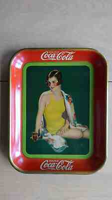 Coca-Cola genuine 1929 tin lithograph serving tray 6 condition