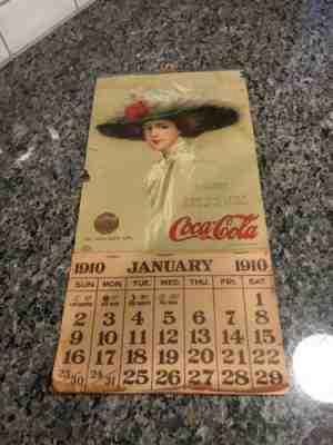 Original 1910 Coca Cola Calendar Full Pad - All Months ( Jan - Dec)