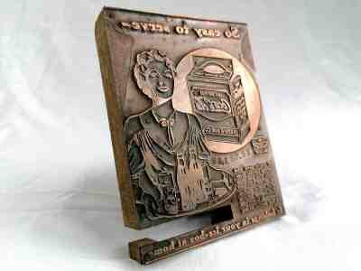 Original 1930's Coca-Cola Advertisement Printing Block - The First Six Pack