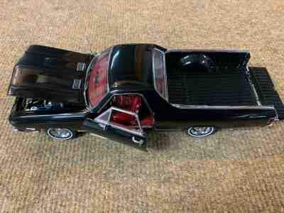 DANBURY MINT 1:24 Scale DIECAST 1968 Black Chevrolet El Camino SS 396 MIB   