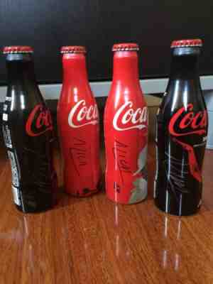 Avicii Coca Cola 4X NEW Bottles RARE france Signed Autographed