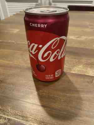 Sealed Mini Cherry Coke Can Factory Defect Some Coke In It